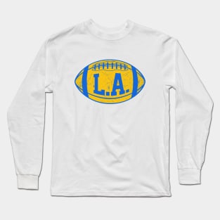 LAC Retro Football - Powder Blue Long Sleeve T-Shirt